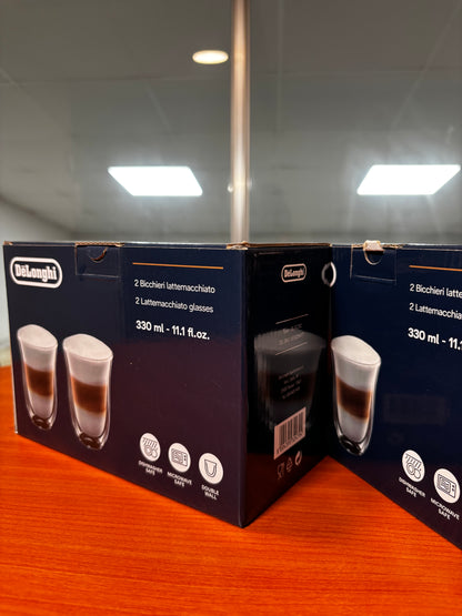 Vasos Lattemacchiato de Doble Pared DeLonghi - 330 ml